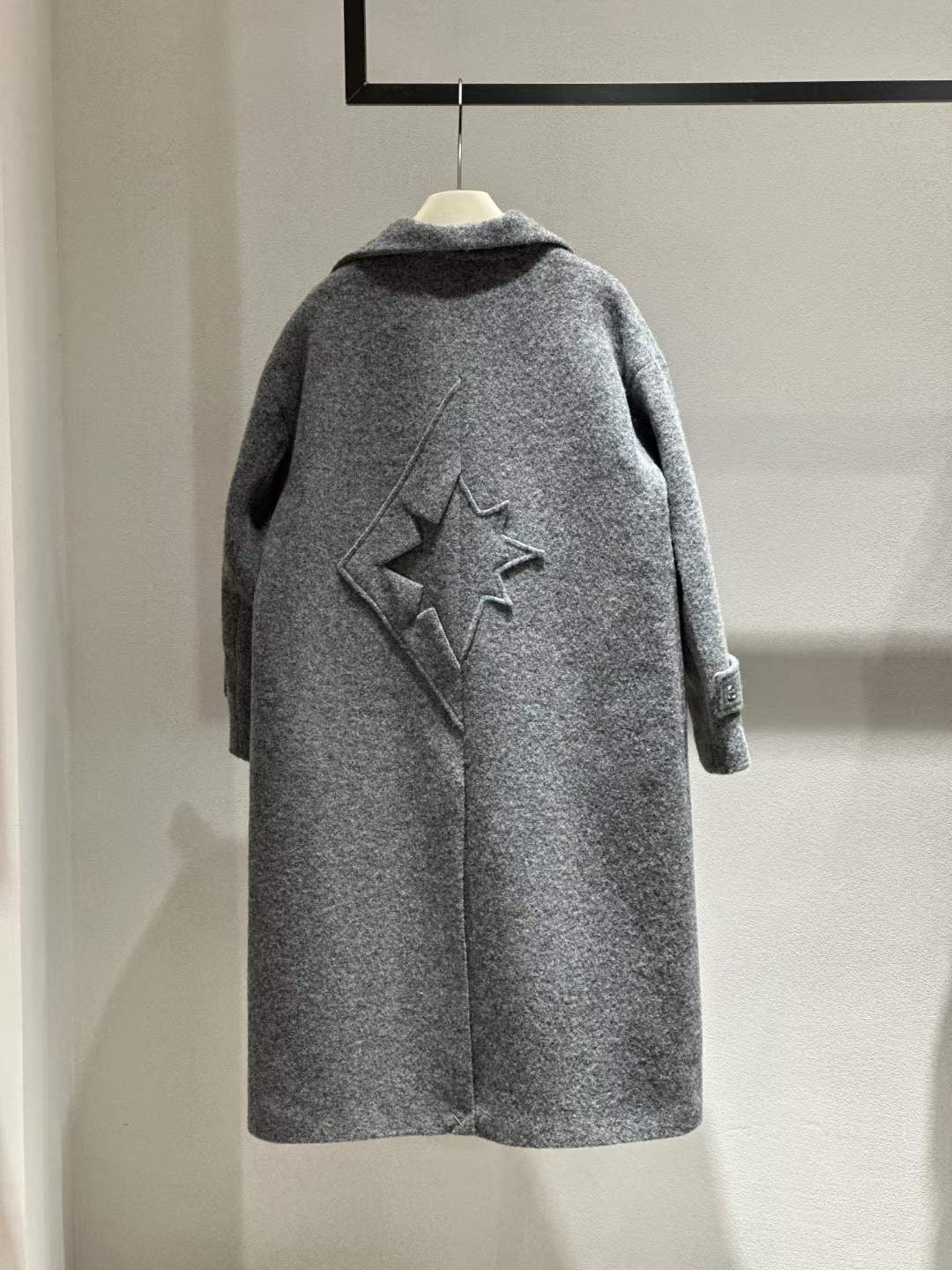 DI.AD DD314063D0灰色毛呢大衣长款