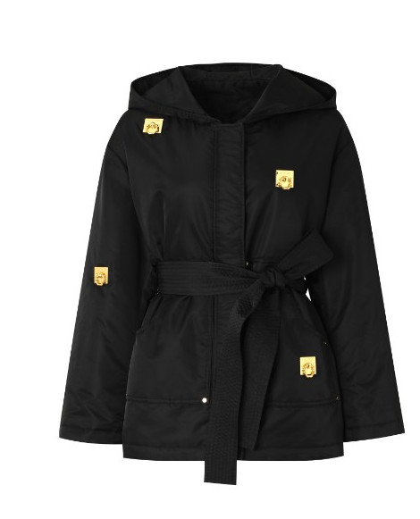 Lamerry 黑色羽绒服配腰带