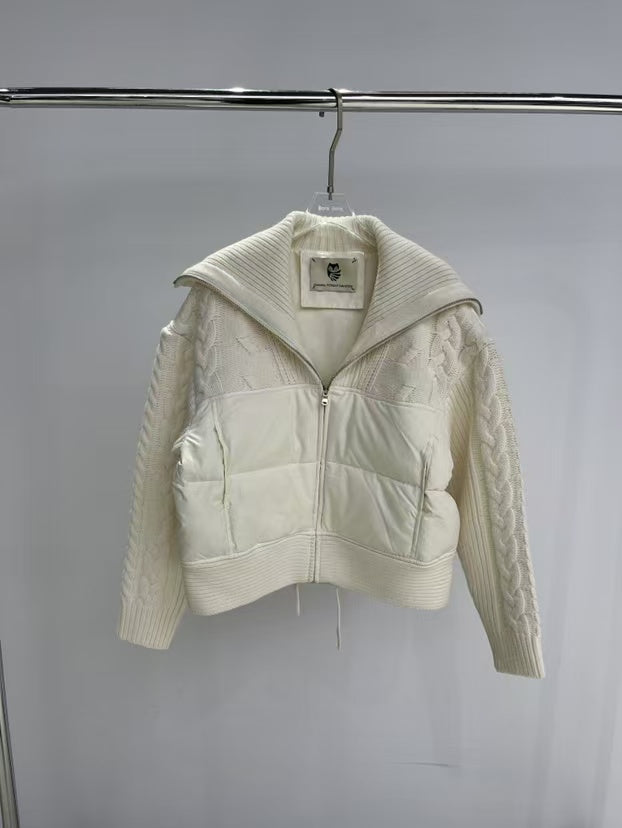 S&G Mode 羊毛拼接鹅绒外套