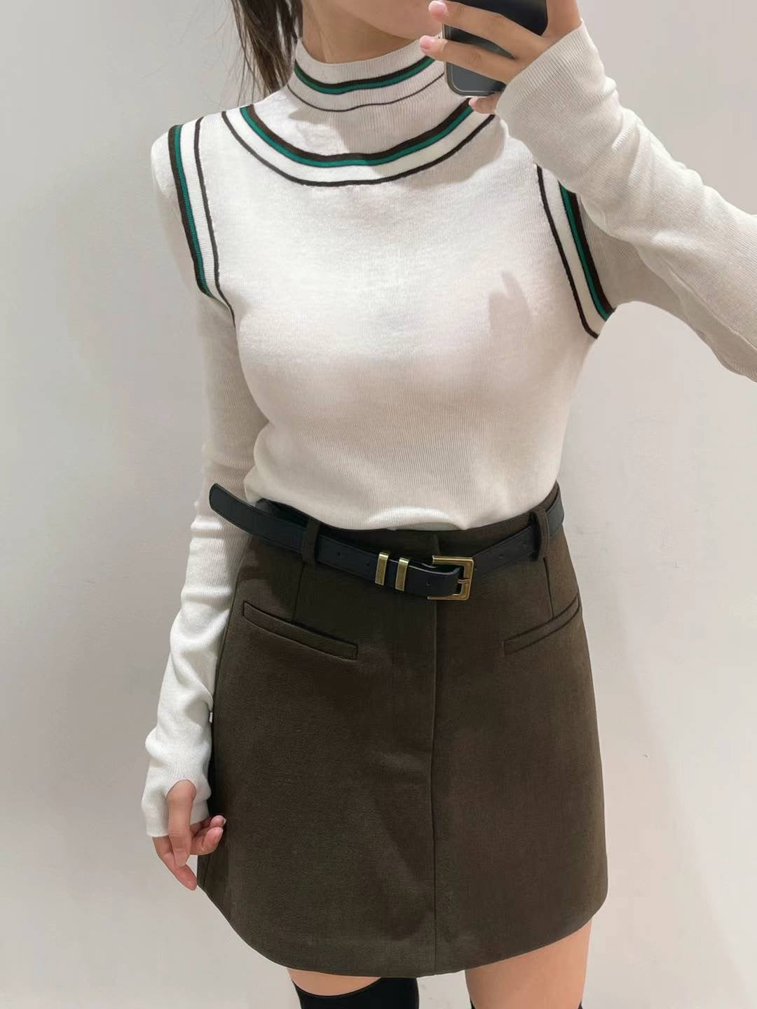 DI.AD 假两件打底衫