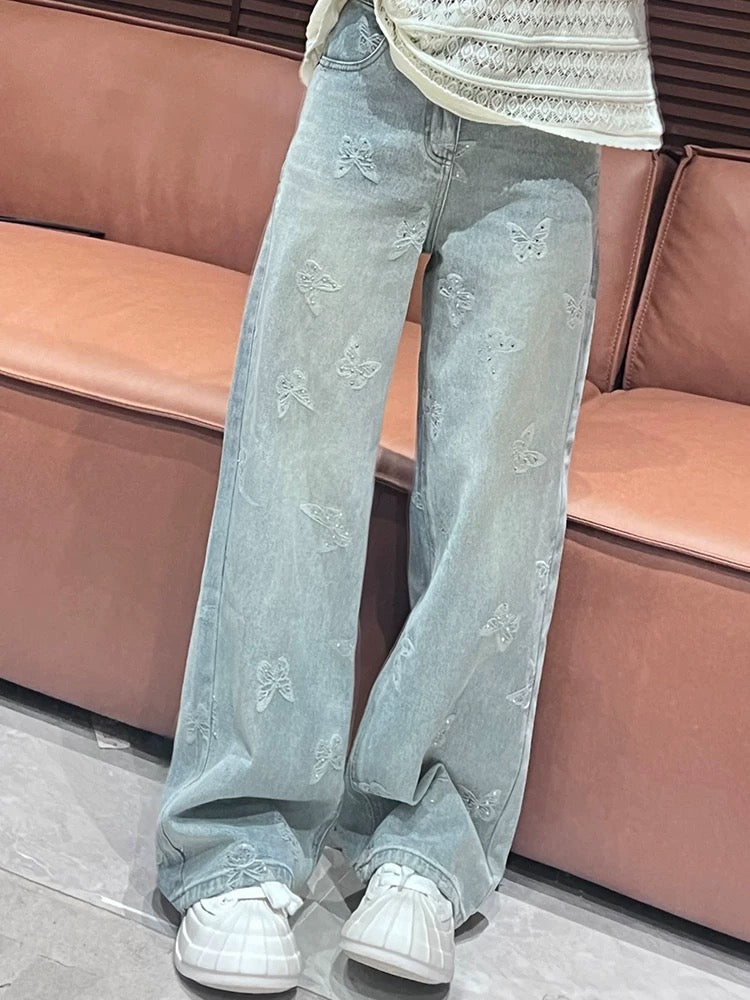 SG MODE 天丝蝴蝶结牛仔裤