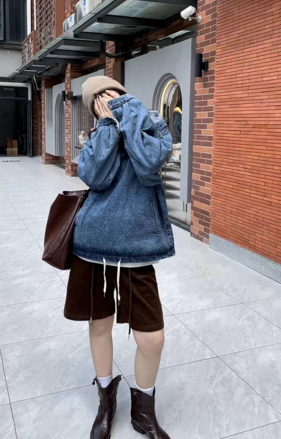 SGmode 牛仔立领上衣C0022