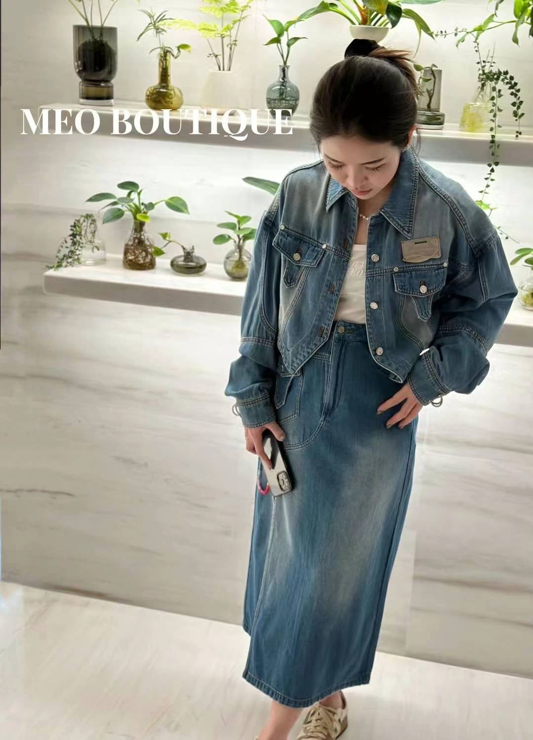DI.AD 短款牛仔外套