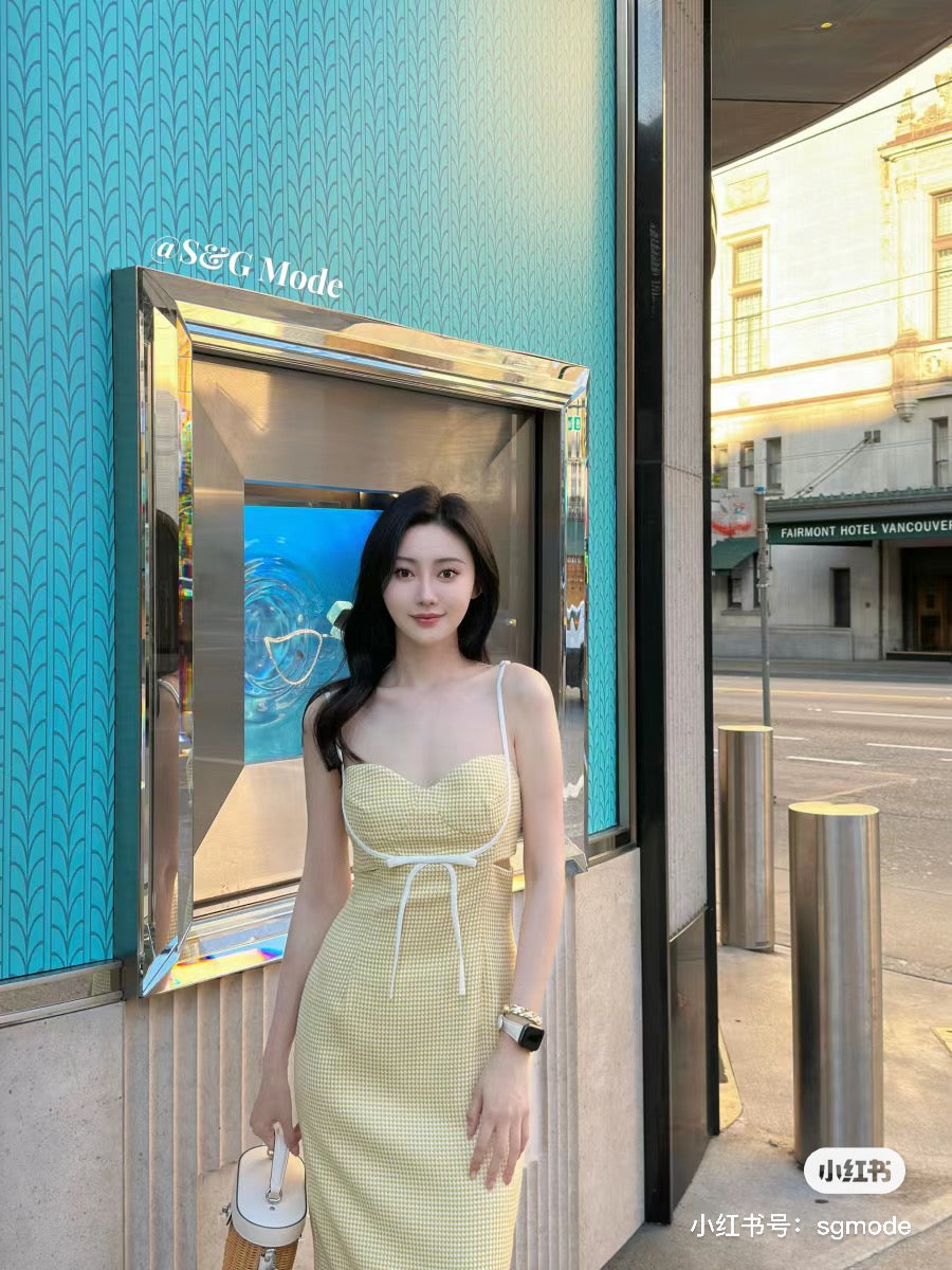 叶谦YESBYYESIR 千金小姐吊带连衣裙