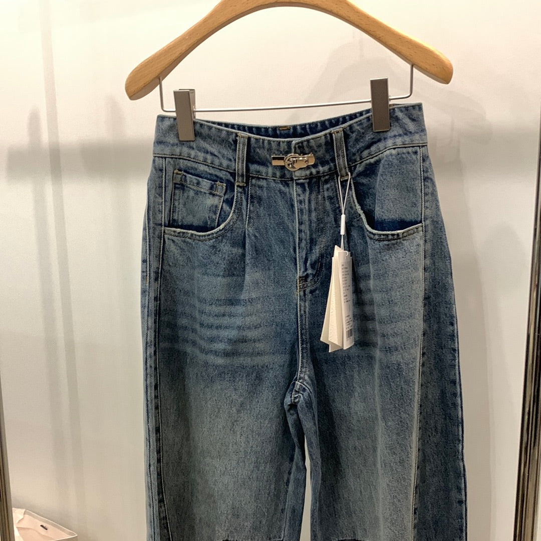 Bandladies 蓝色 萝卜型牛仔裤