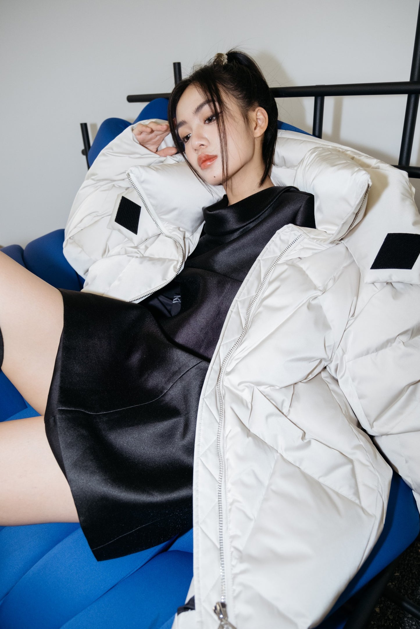 EOEZ 柳岩同款白色鹅绒服EZY3080