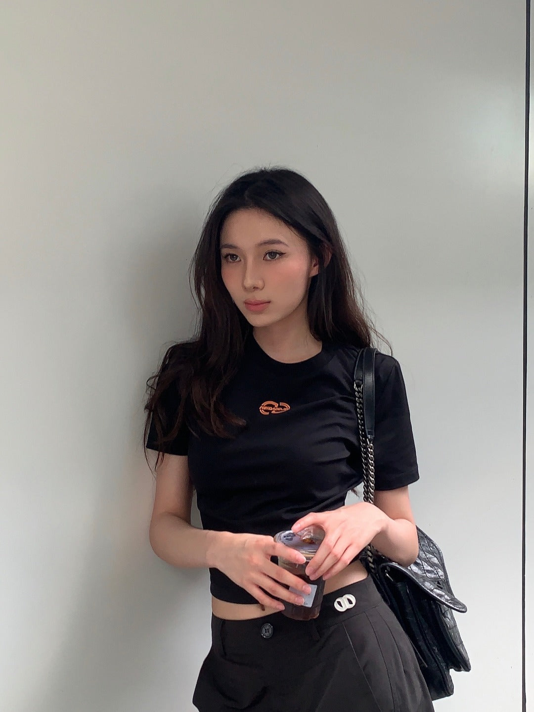 DJFL 短款T恤橘标