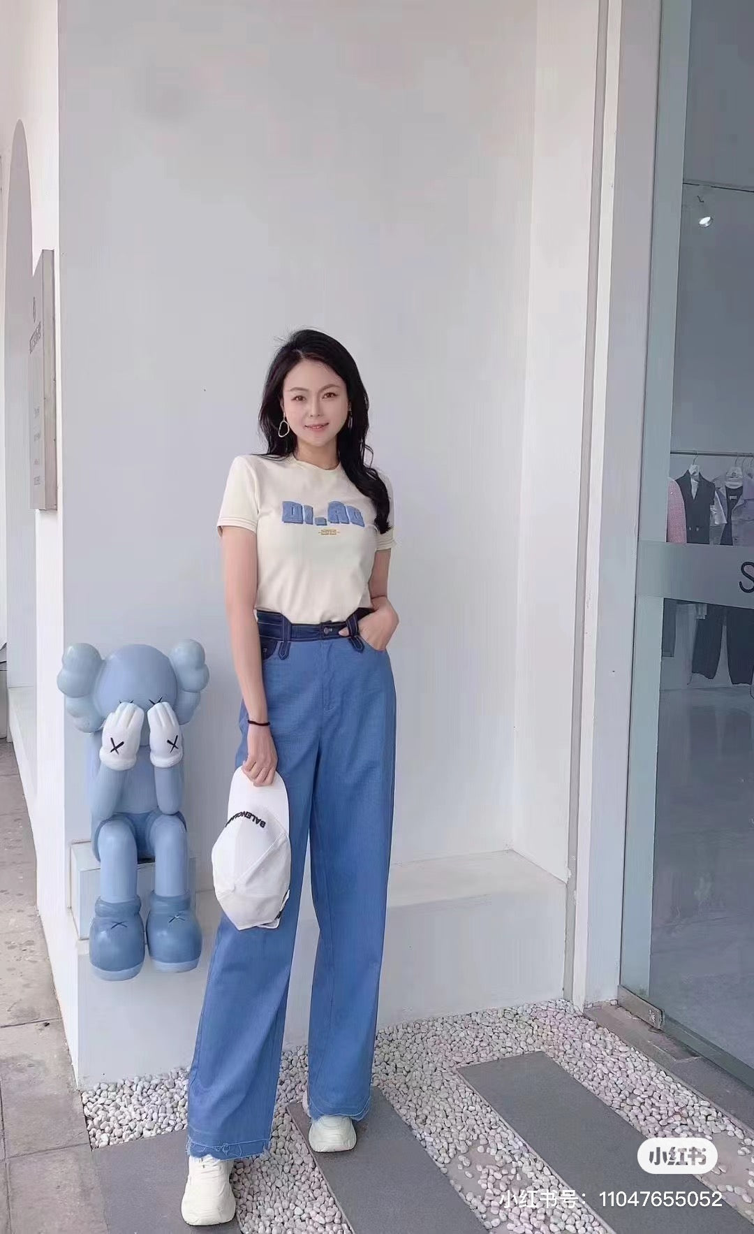 DI.AD 拼接薄款牛仔裤