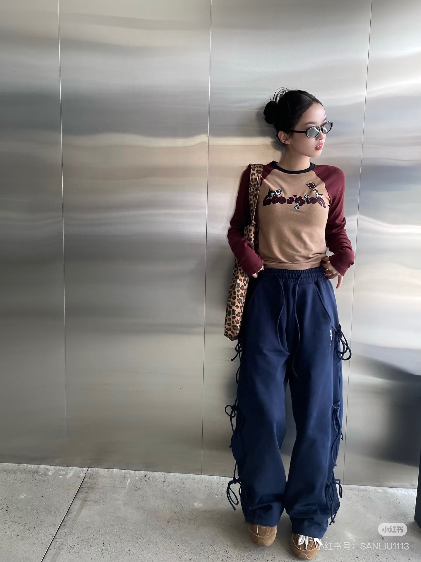 Sgmode拼接袖上衣