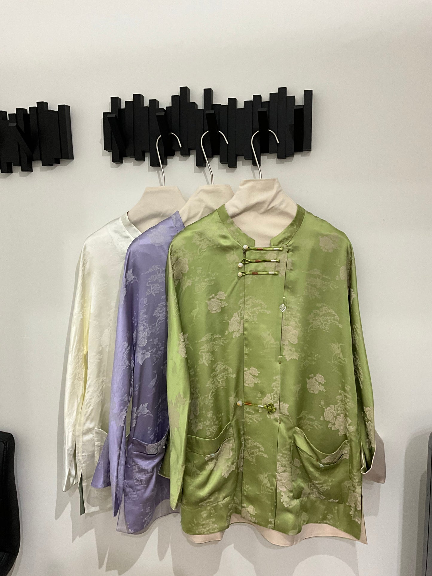 复古丹鹤真丝手工盘扣外套1263