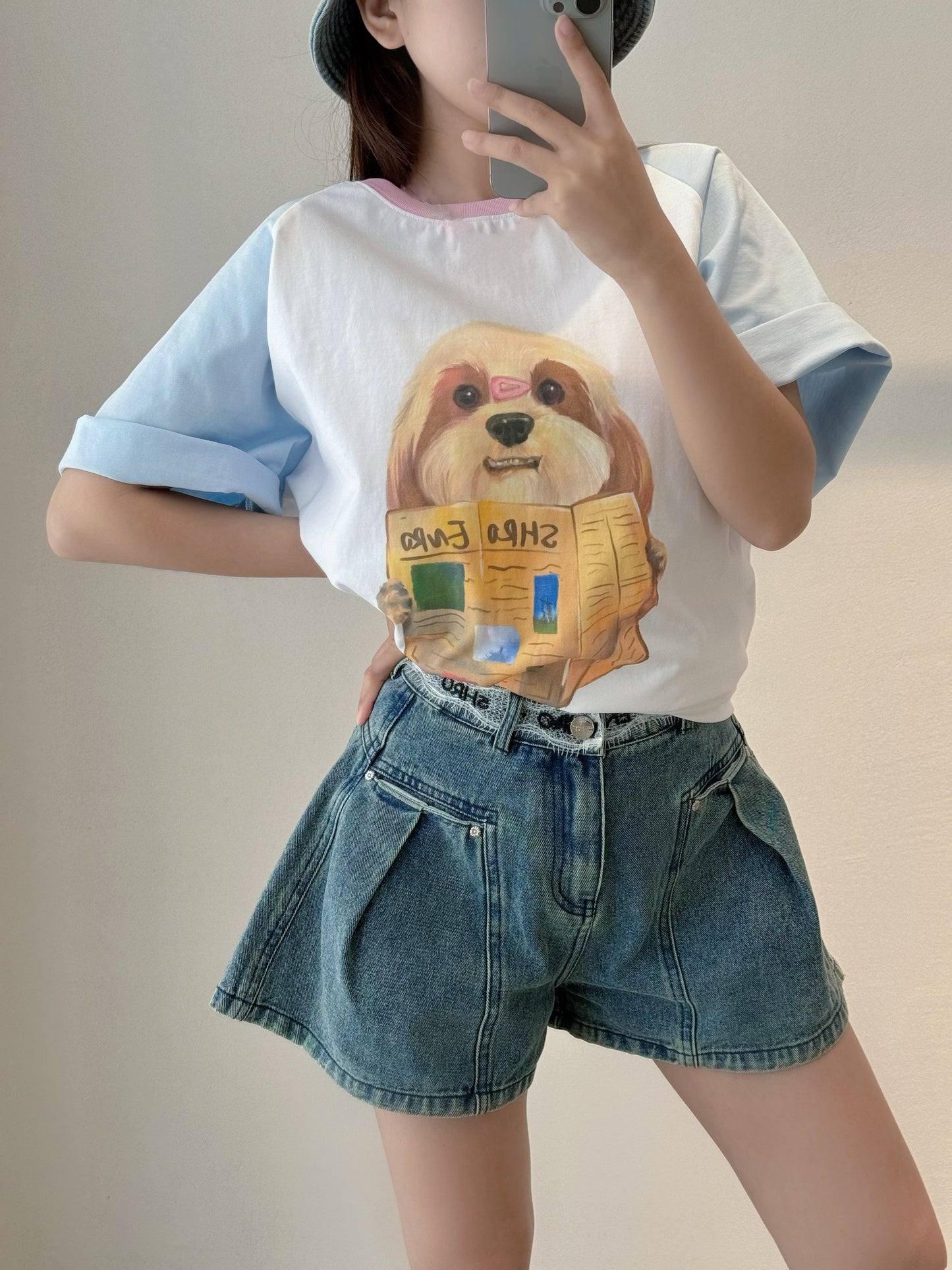 小狗短袖8002