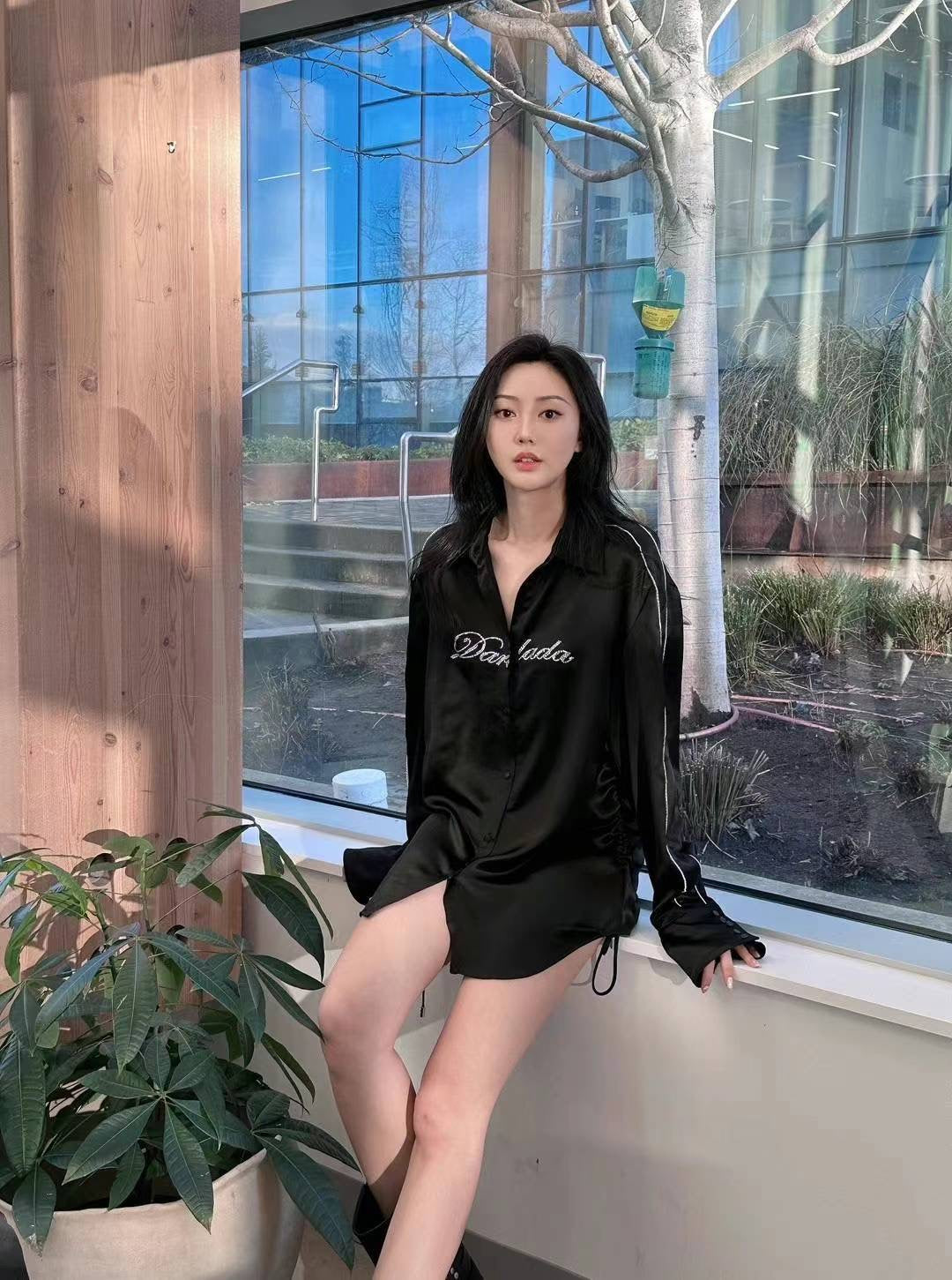 DI.AD绸面衬衣