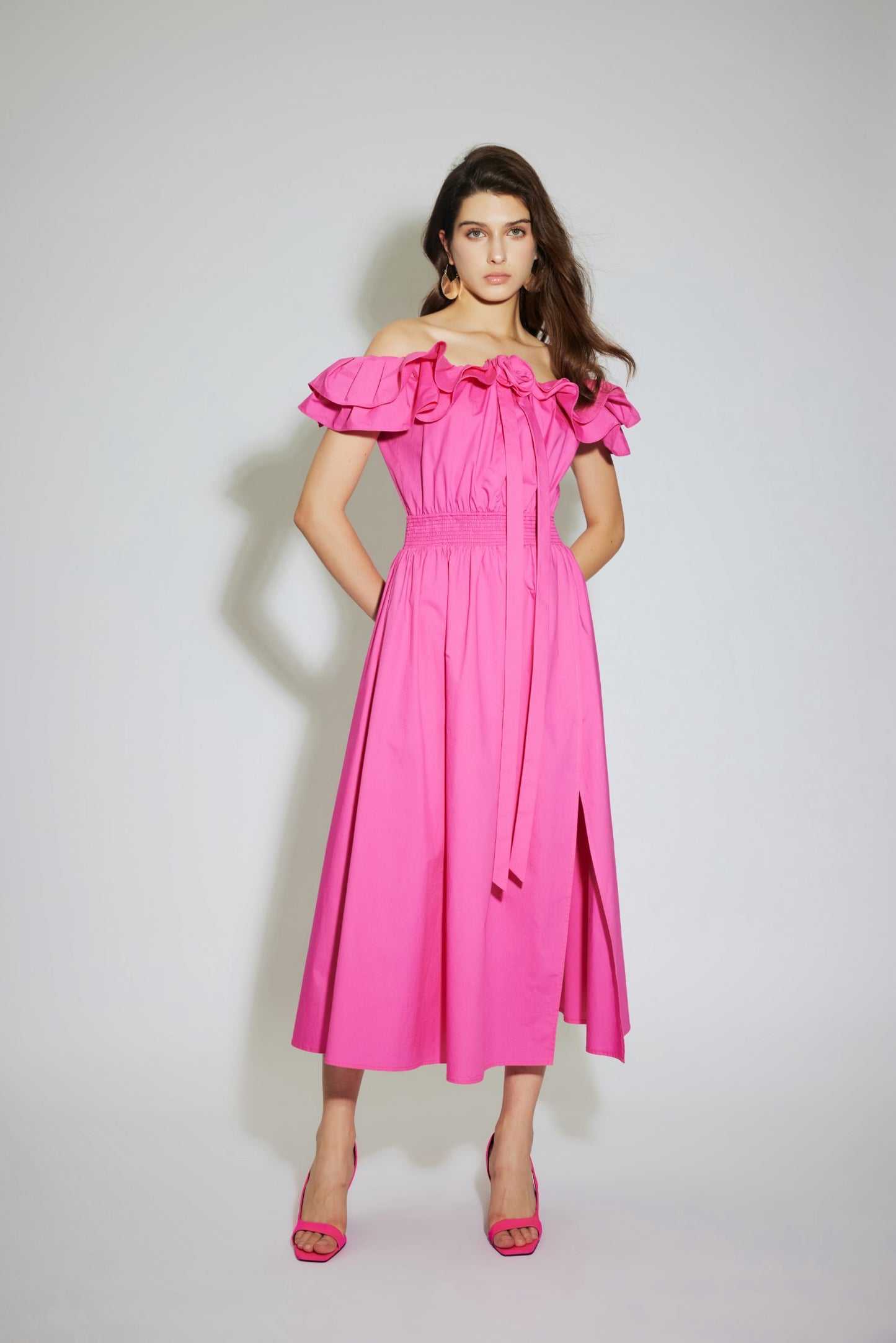 lamerry玫红连衣裙