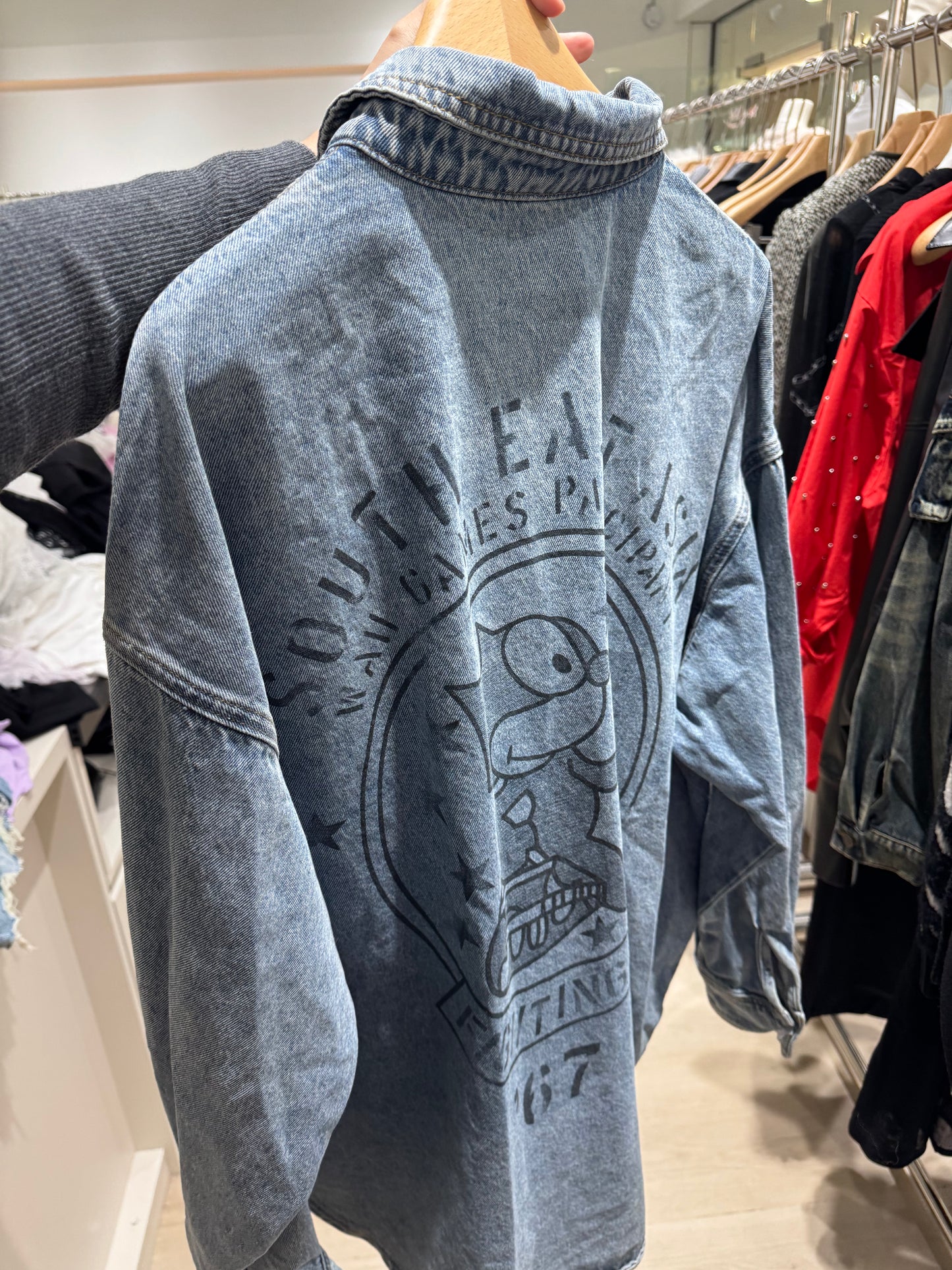 sg软牛仔卡通开衫