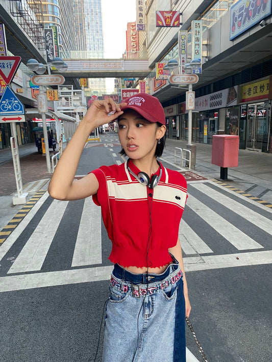 uhot 针织衫红色
