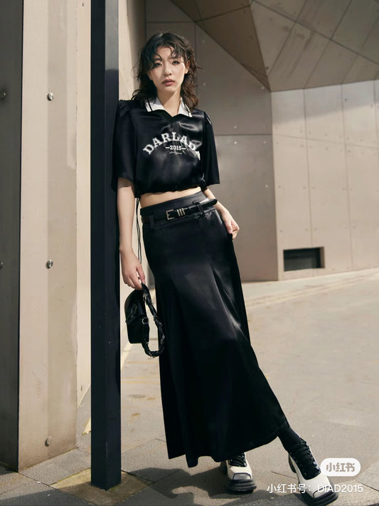 DI.AD 莱赛尔半裙 配腰带