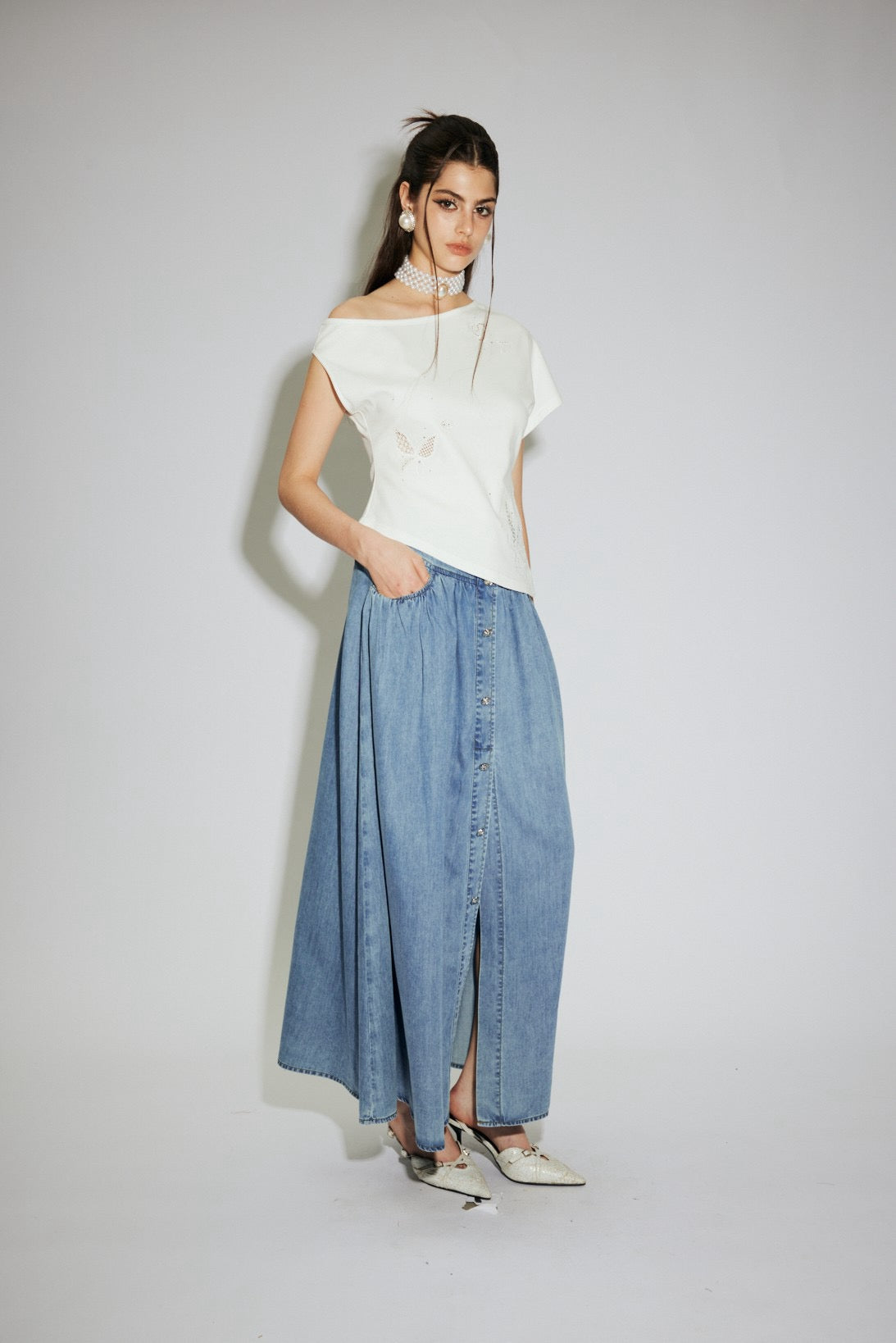 lamerry斜肩一字肩